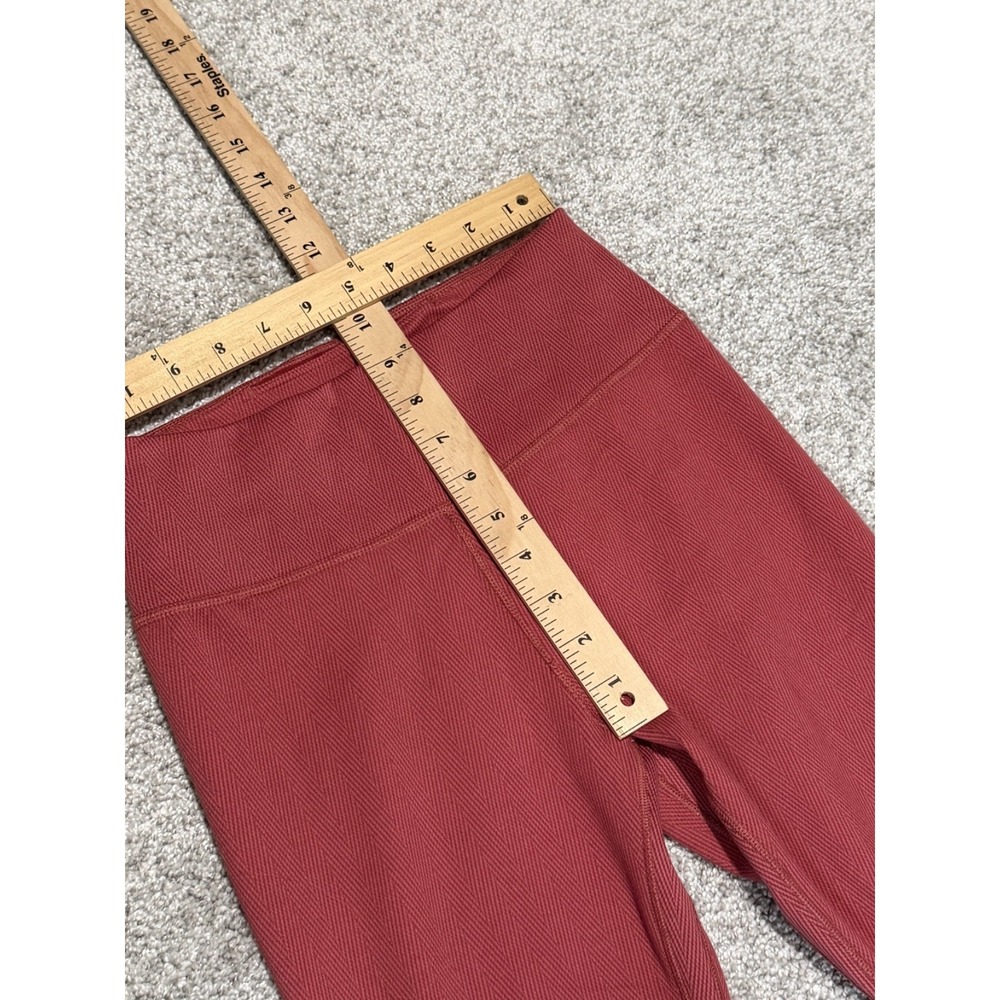 Nike Women's Pink Mid-Rise Therma-Fit One 7/8 Fitness Leggings XS - Picture 3 of 6